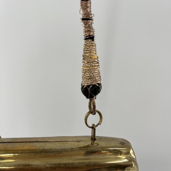 Brass Clutch Pillow Rope Handle 7.5"x4.5" - Picture 4 of 9